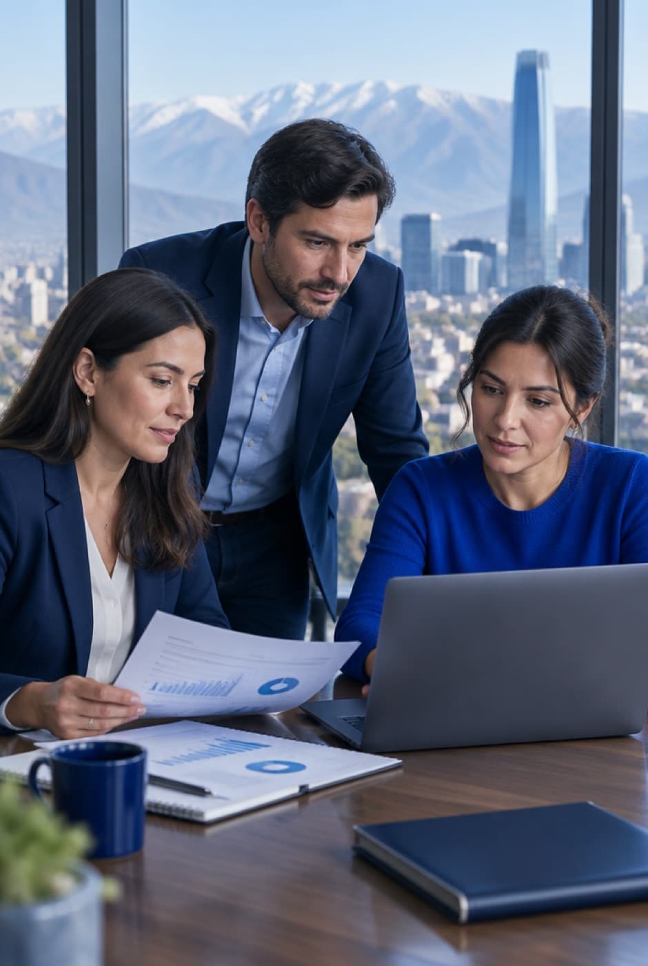 Equipo de Contawork revisando la contabilidad de un cliente