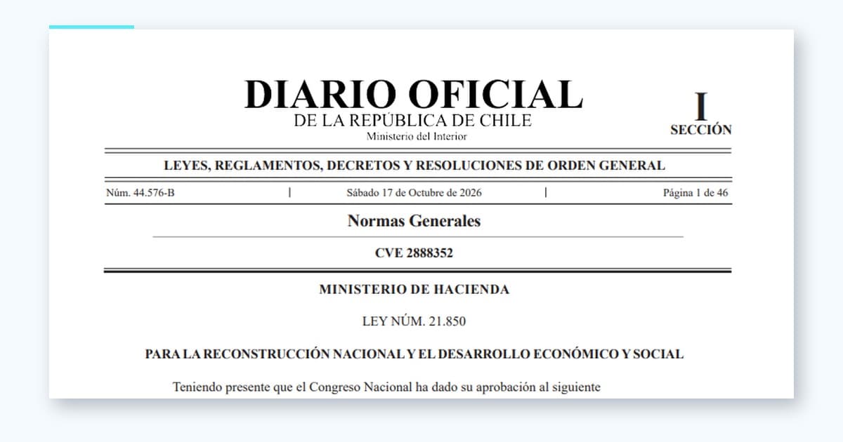 Nuevo convenio TGR por la Ley 21.850: hasta 100% de intereses condonados y hasta 48 cuotas